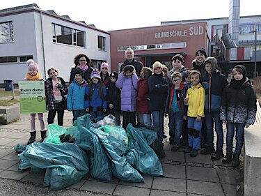 Rama dama 2023 am 11. März Foto Grundschule Süd